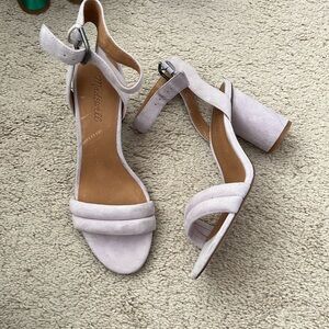 Madewell Suede Lilac Heels